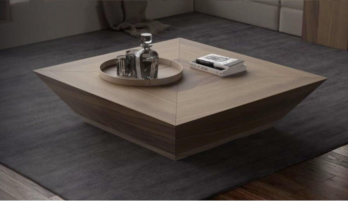 Coffee tables rectangular luxury designer tables walnut natural