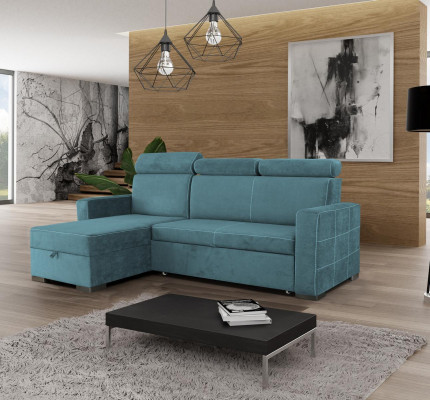 L-shaped corner sofa upholstery textile modern corner relax seat luxury furniture living landscape