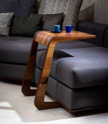 Stylish wooden side table for natural living accents in the living room