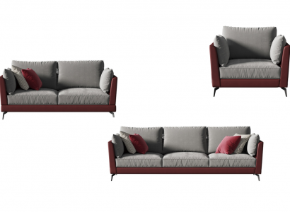 Sofa set 3+2+1 seater fabric textile living landscape sofas couches upholstery