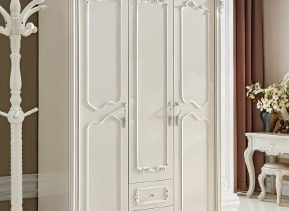 Wardrobe Solid Wood Style Rococo Cupboard Antique Baroque Bedroom New