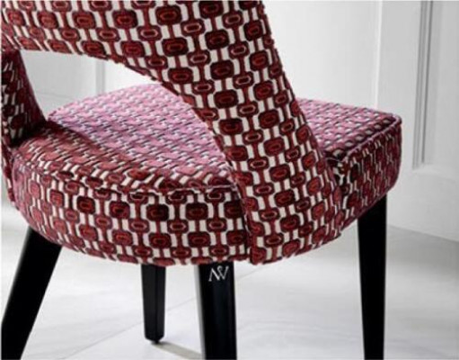 Dining room chair, chair, luxury kitchen chair, upholstered chair, fabric dining room chairs, wood, new.