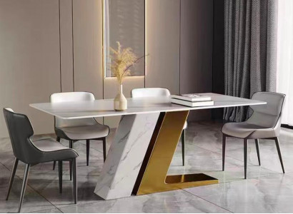 Tables Design Table Luxury Marble Imitation Furniture Dining Room Dining Tables Modern Gold