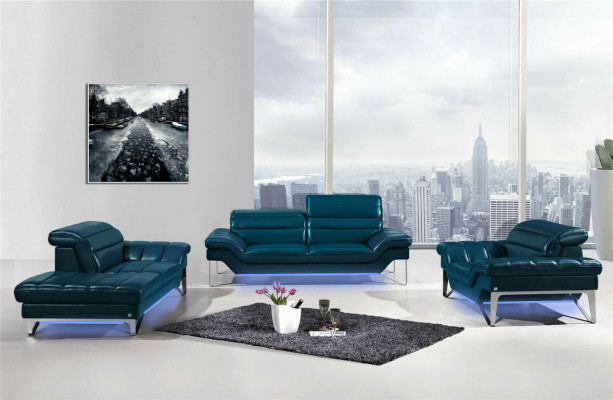 XXL Big 3-Seater (without 2+1) Sofa Couch Upholstery Sofas Leather Seat Design