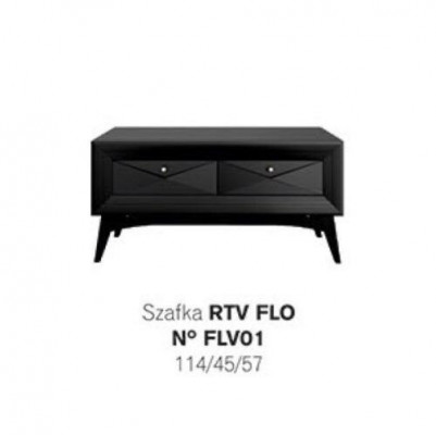 TV stand lowboard sideboard table living room modern wood black design