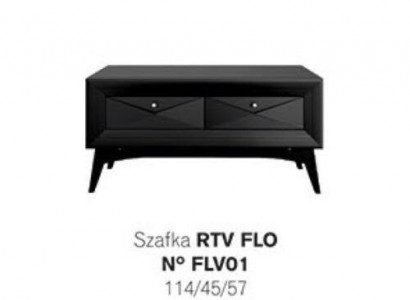 TV stand lowboard sideboard table living room modern wood black design