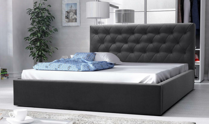 Luxury bed, marital bed style furniture, bedroom hotel beds 180x200 Chesterfield