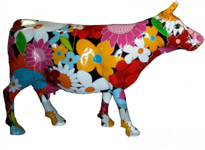 Abstract hand-painted figure cow statue garden decoration statues figures decor