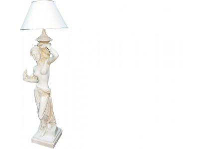 Antique style life-size figure with lighting floor lamp standing lamp lamp lamps