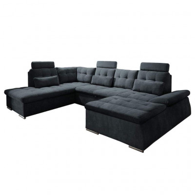 Corner sofa U-shape sofa living area suite upholstery bed function sleeper sofa