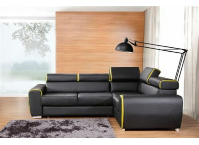 Design corner sofa L-shape with sleeping function couch leather fabric sofas couches