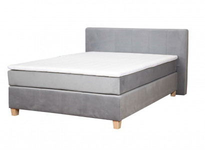 Box spring bed frame function hotel double set complete topper mattress