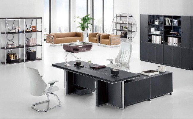 Office Set 2-piece. Executive Desk Filing Cabinet Office Furniture