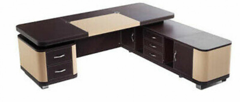 Design luxury furniture 2-piece office set desk file cabinet cupboard