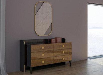 Modern luxury bedroom dresser with mirror design cabinet furniture