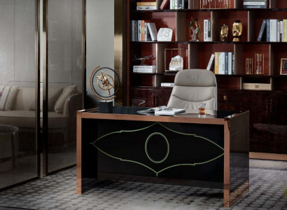 Office cabinet brown wood study brown modern design furniture luxury cabinet