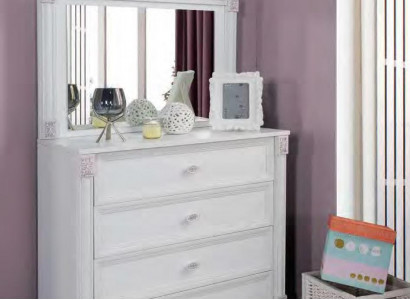 Dresser with mirror children's room children's wardrobe girl youth room white furniture