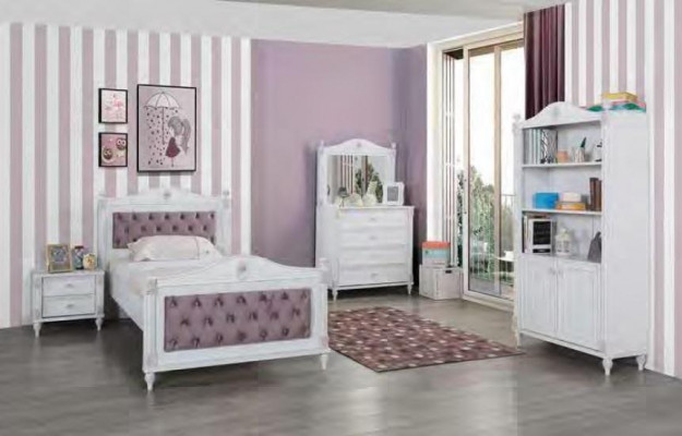 Dresser with mirror children's room children's wardrobe girl youth room white furniture