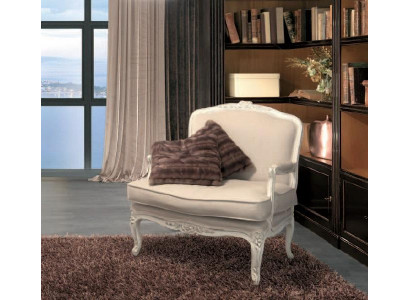 Armchair Library Reading Chair Wingback Chair Sofa Upholstery Italian Furniture Luxury