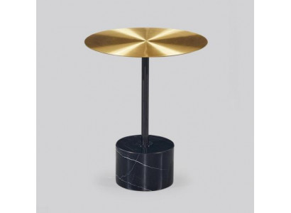 Black-Gold Side Table, Round Storage Table, Living Room Tables, New