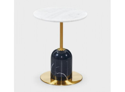 Black and white metal side table living room round storage tables table