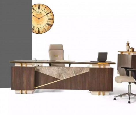 Home office furniture corner desk luxury office cabinet coffee table 3-piece set