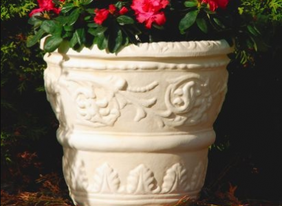 Flower basket, flowers, vase, container, garden, decoration, statue, figures, box, terrace