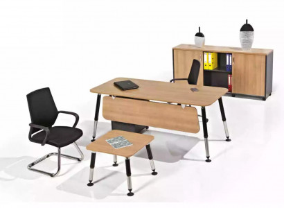 Office Set Luxury Office Furniture Desk Office Cabinet Complete Set 3 Pieces