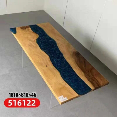 Dining Table River Table Real Wood Solid Epoxy Resin Tables 181x81 New