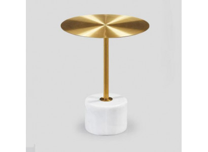 Luxurious coffee tables round modern metal gold stylish side table