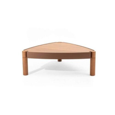 Luxurious wooden coffee table with wooden top Stylish furniture for the living room