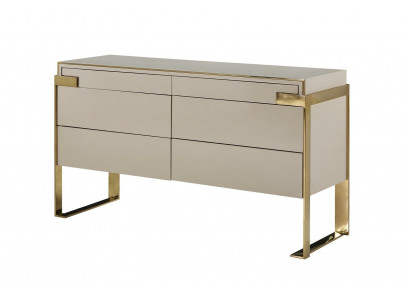 Designer sideboard luxury cabinet stainless steel chests lowboard furniture wood