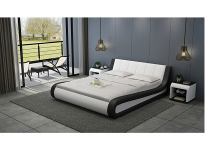 Bed leather bed upholstered bed modern double bedroom double bed beds