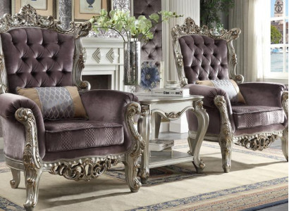 1-seater antique style armchair beige baroque wood throne royal armchair