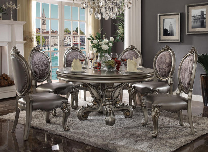 Design Wood Table Round Dining Table Round Dining Tables 150cm Luxury Class Living Room