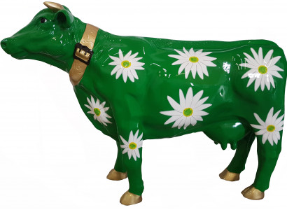 Designer Abstract Modern Figure of a Cow Made of Plastic Decor Garden Sculptures