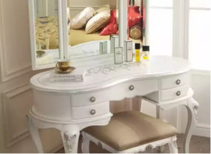 Dressing table with mirror complete set bedroom new 2-piece console