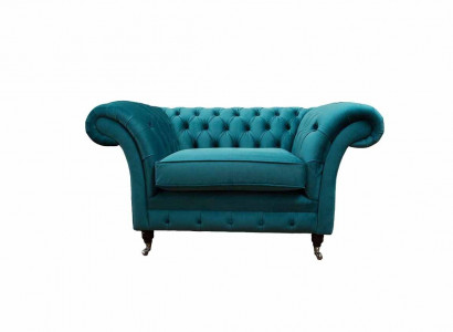 Chesterfield Design Armchair Couch Upholstery Luxury Textile 1-Seater Couches