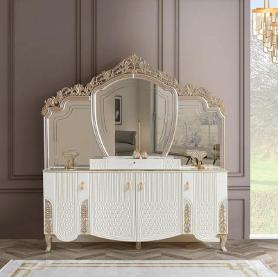 Sideboard with mirror luxury new rocking modern living room material