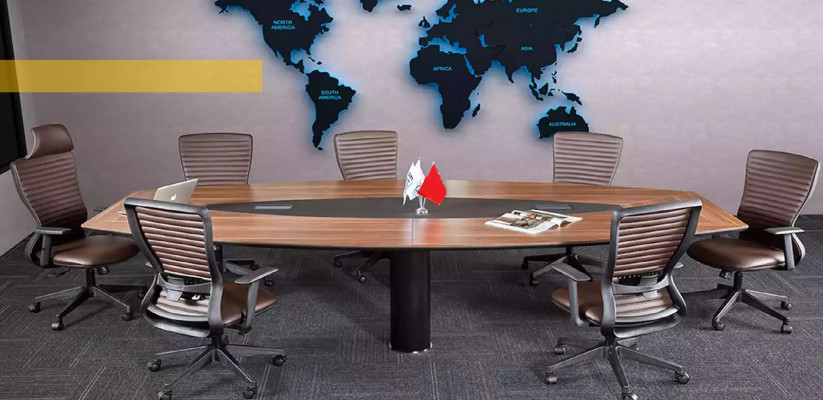 Conference table large meeting table elegant designer furniture wooden furniture