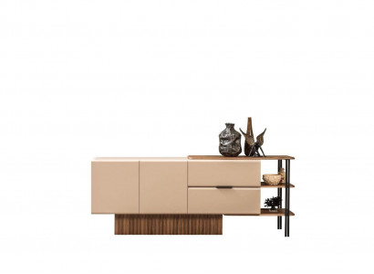 Sideboard Sideboard Wooden Cabinet Dresser Cabinet Wood Beige Modern