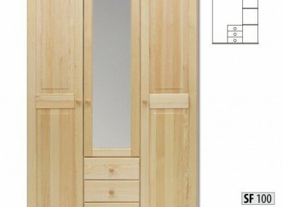 Wardrobe Pine Cabinet Solid Wood Bedroom Wardrobe Wardrobes Country Style New