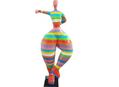 Abstract sculptures, figure statue, colorfully painted statues, 132cm XXL statue, plastic