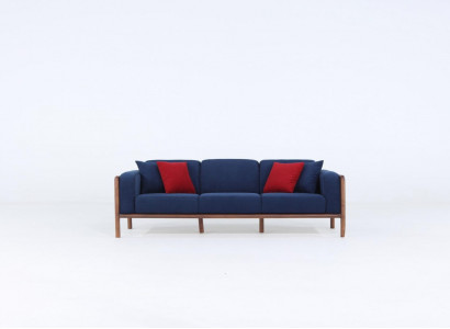 3-seater sofa three-seater modern fabric blue sofa design living room new