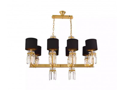 Ceiling chandelier gold ceiling lamp crystal black