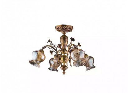 Ceiling chandelier flower chandelier ceiling lamp lamp glass brown