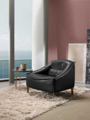 Armchair Upholstery Seat Modern Design Leather Relax Armchair Lounge Luxury Living Room