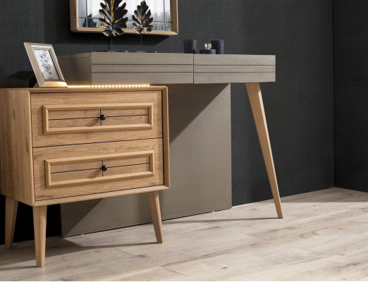 Dressing table with mirror luxury bedroom design modern new furniture