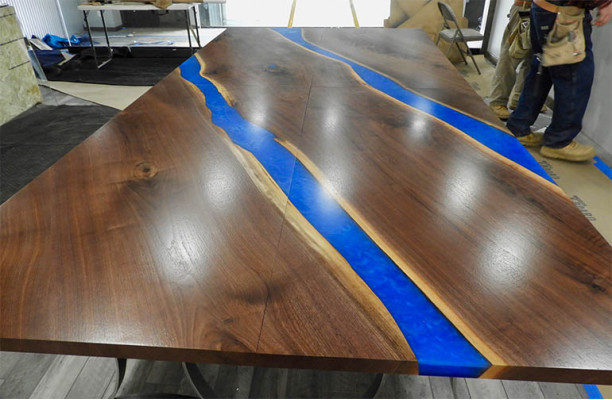 Wood table dining room epoxy resin furniture conference table epoxy resin casting resin new