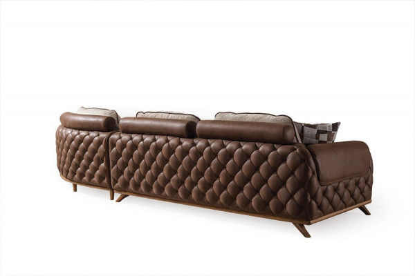 Stylish 4-Seater Luxury Sofas Living Room Couches Exclusive Leather Sofa